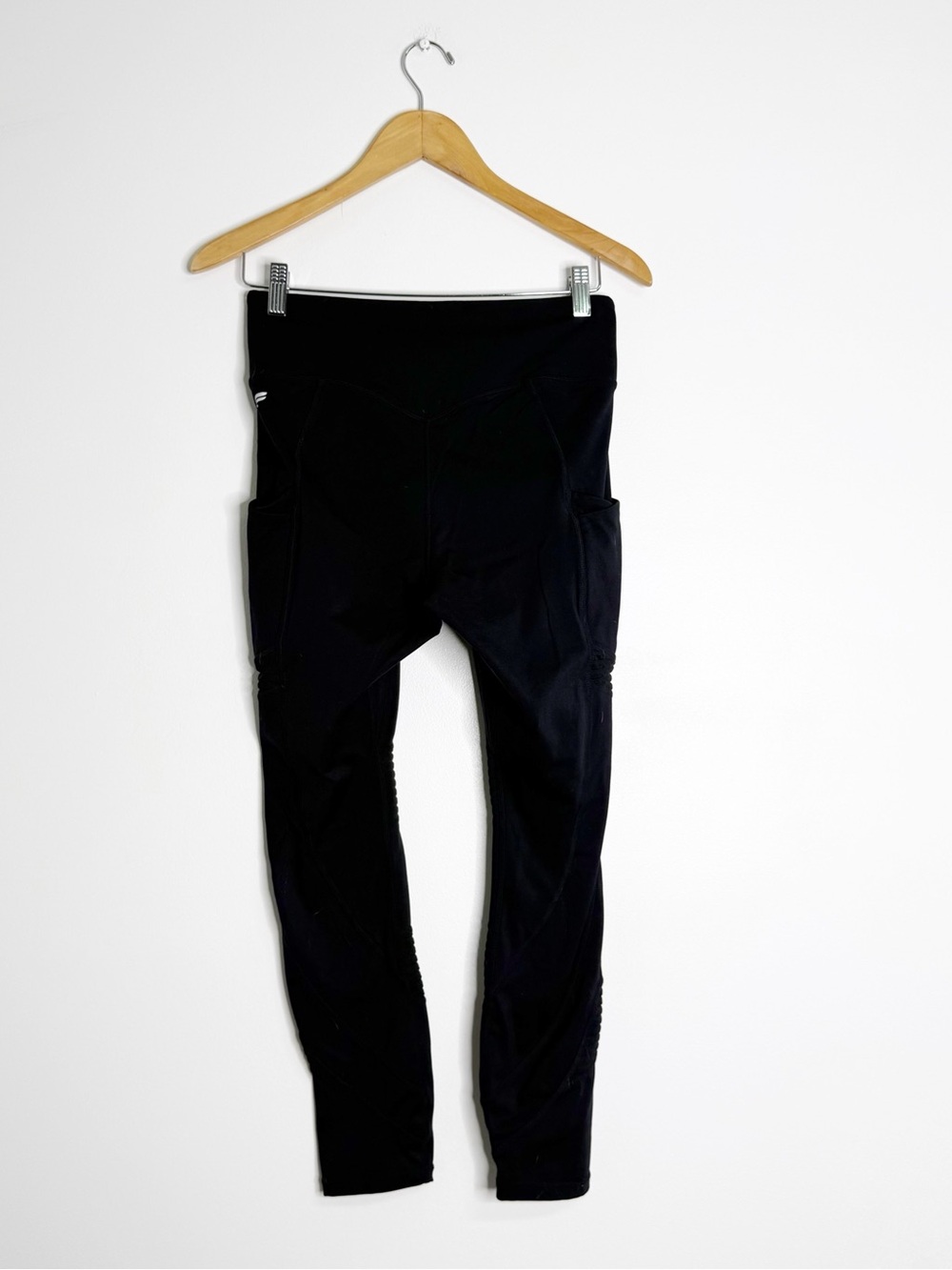 Fabletics Black Moto Leggings Women’s Medium High Rise Ankle Length - Picture 3 of 6